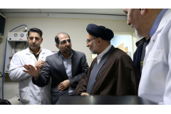 بازدید رئیس سازمان اوقاف و امور خیریه از پژوهشگاه ملی سرطان