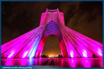برج آزادی امشب صورتی می‌شود